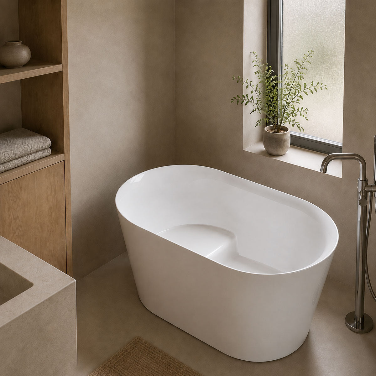 Badekar Tenfors Aspen 1100 Hvid