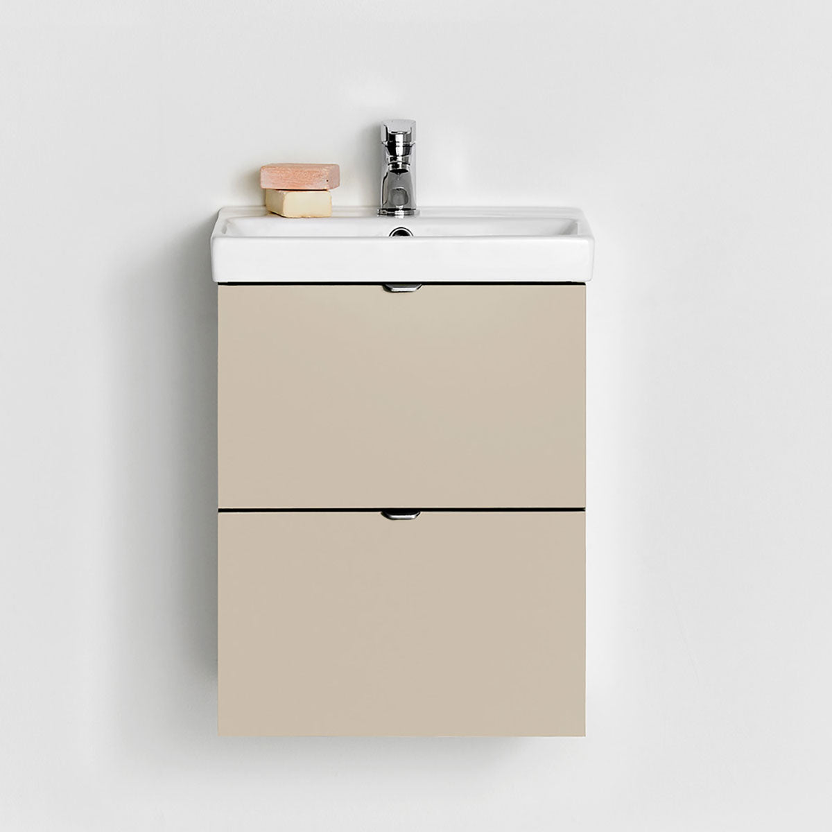 Underskab Hafa Neat Skuffer med Håndvask Beige 42 cm
