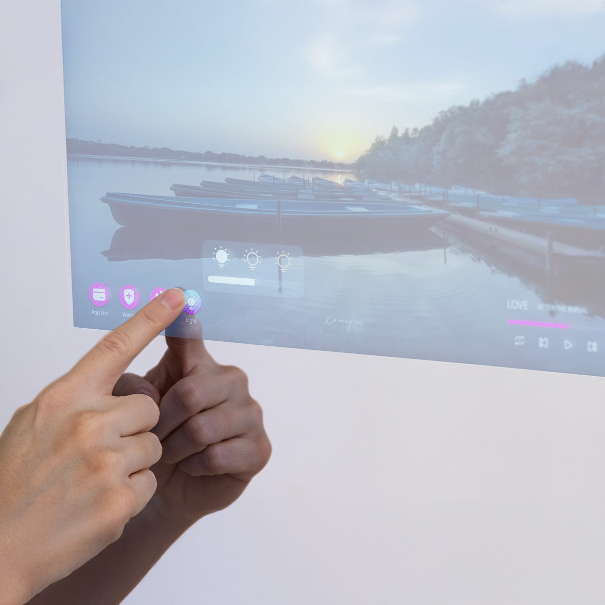 Badeværelsesspejl Rund Dugfri LED 60 cm Tenfors Vision