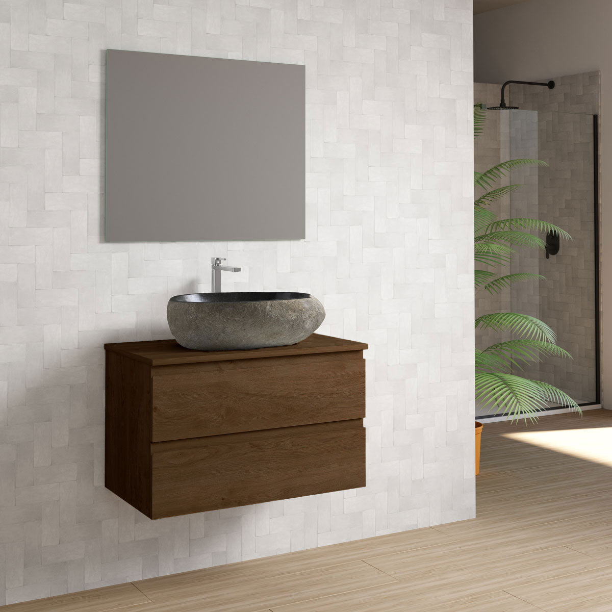 Bordplade Tenfors 60x45 cm Valnød