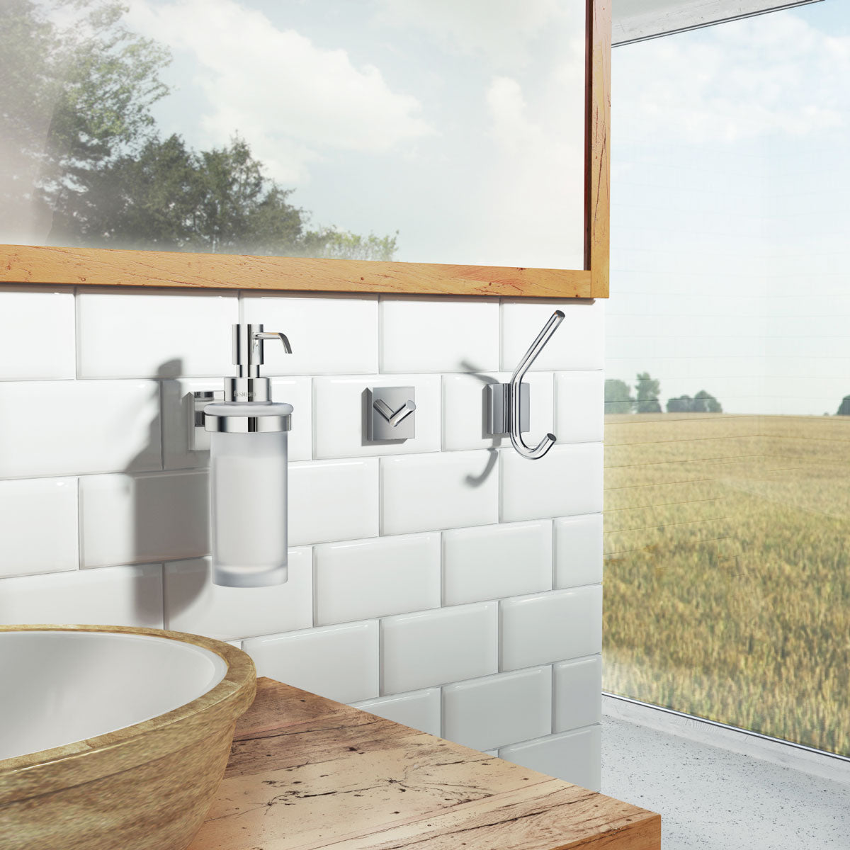 Enkeltkrog Smedbo House Krom Blank