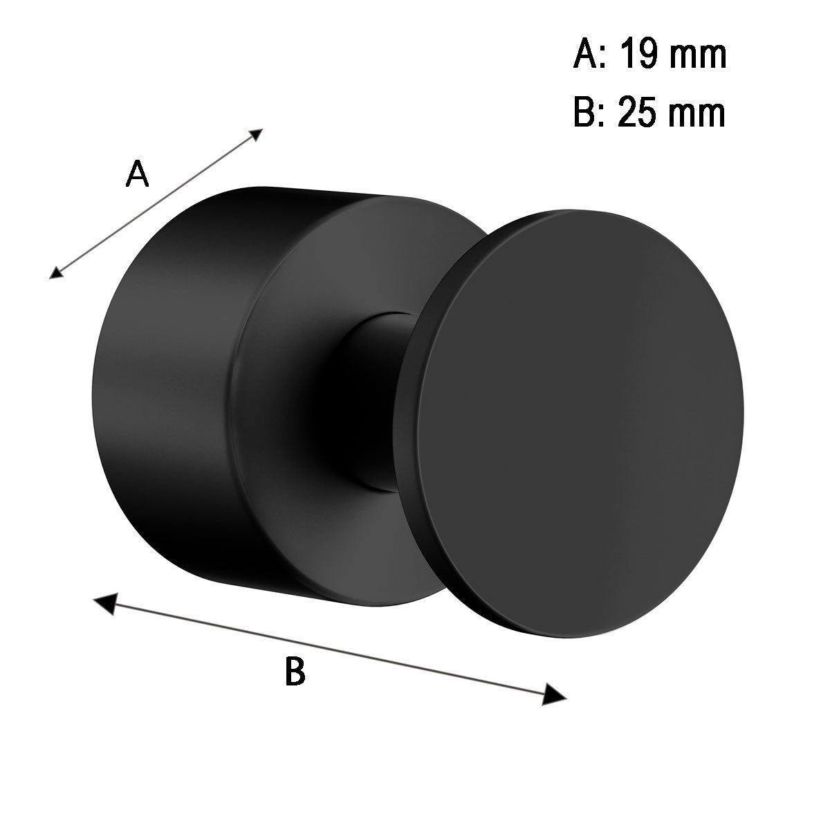 Enkeltkrog Smedbo House Sort Mat 2-pak