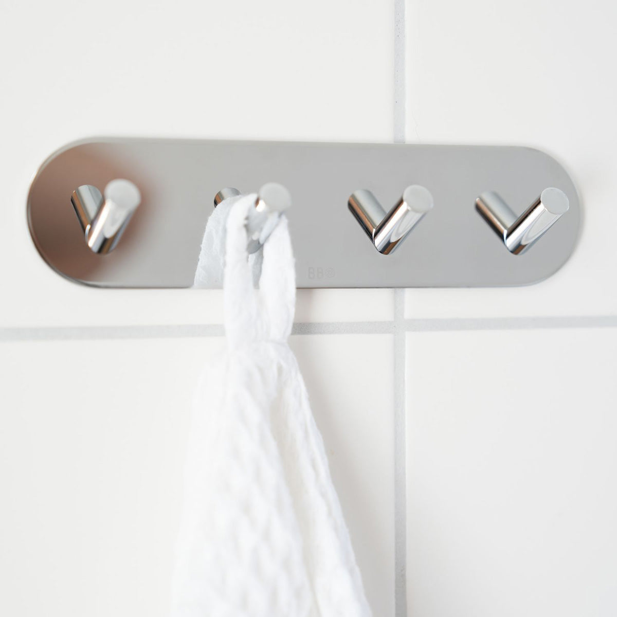 Firekrog Smedbo Selvklæbende Rund Krom Blank