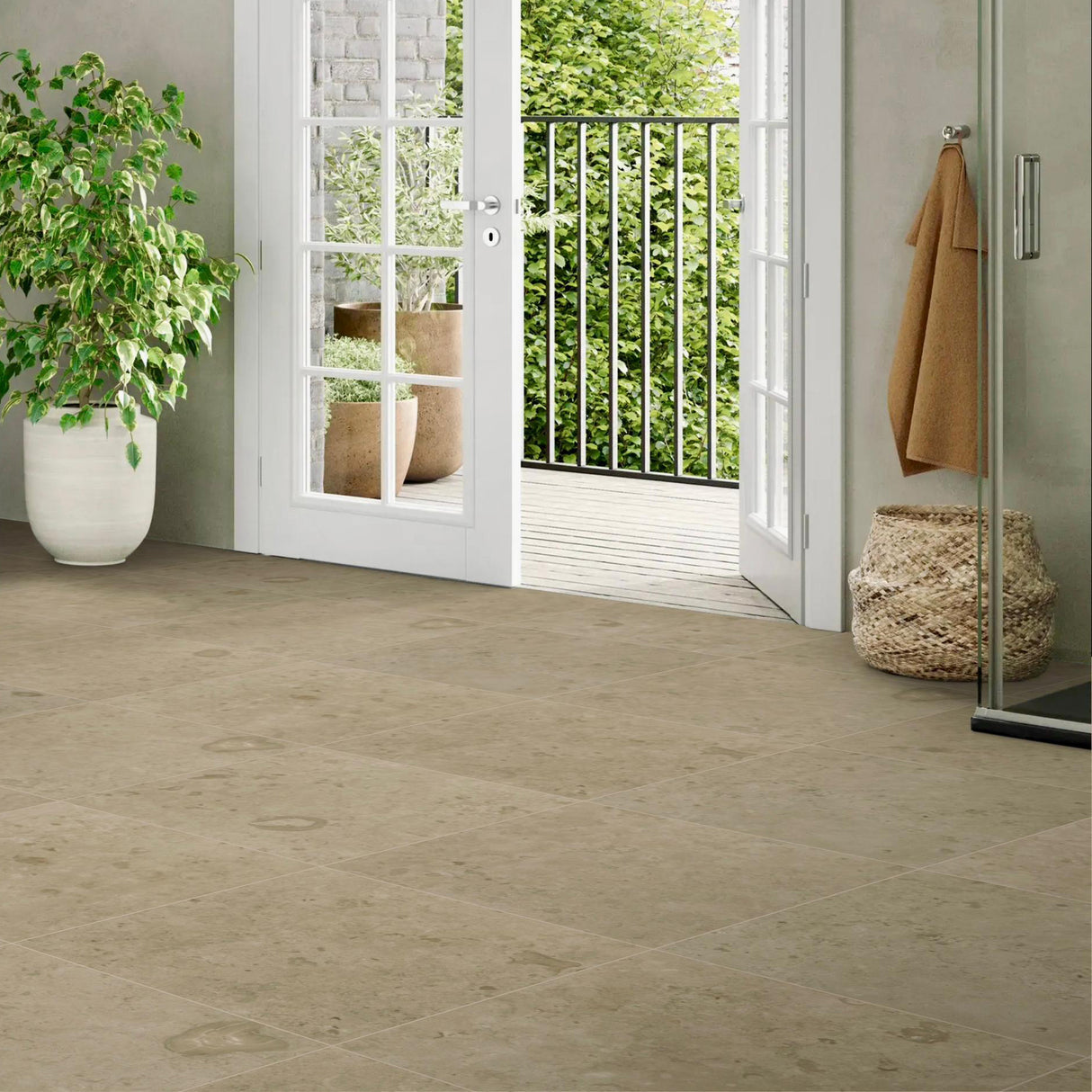 Klinker Jura Kalksten Taupe Mat 60x60