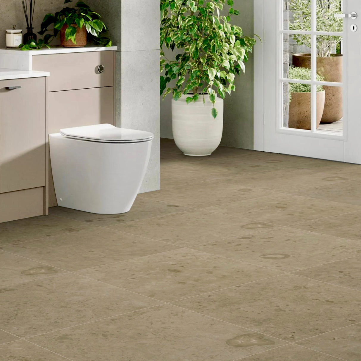 Klinker Jura Kalksten Taupe Mat 60x60