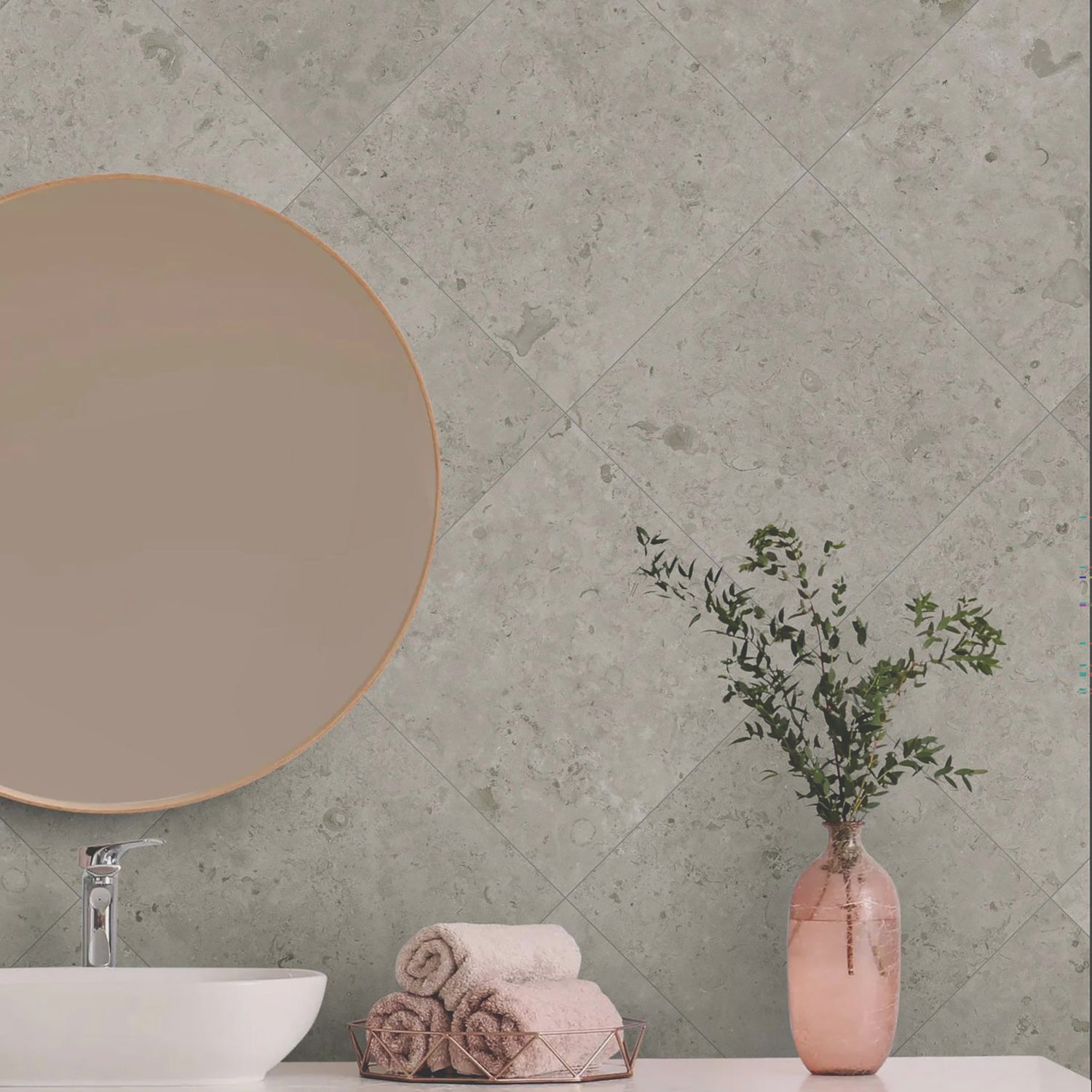Klinker Jura Kalksten Gris Mat 60x60