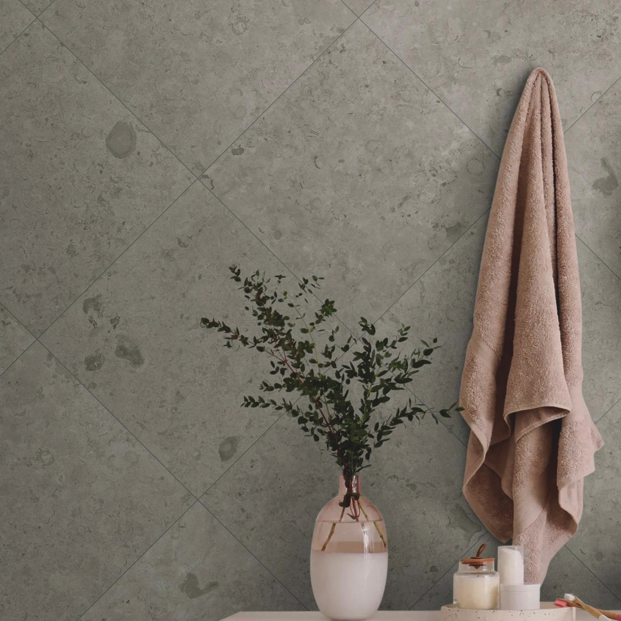 Klinker Jura Kalksten Gris Mat 60x60
