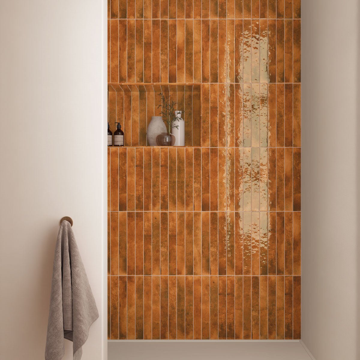 Prøve Vægflise Bali Ginger Blank 5x40