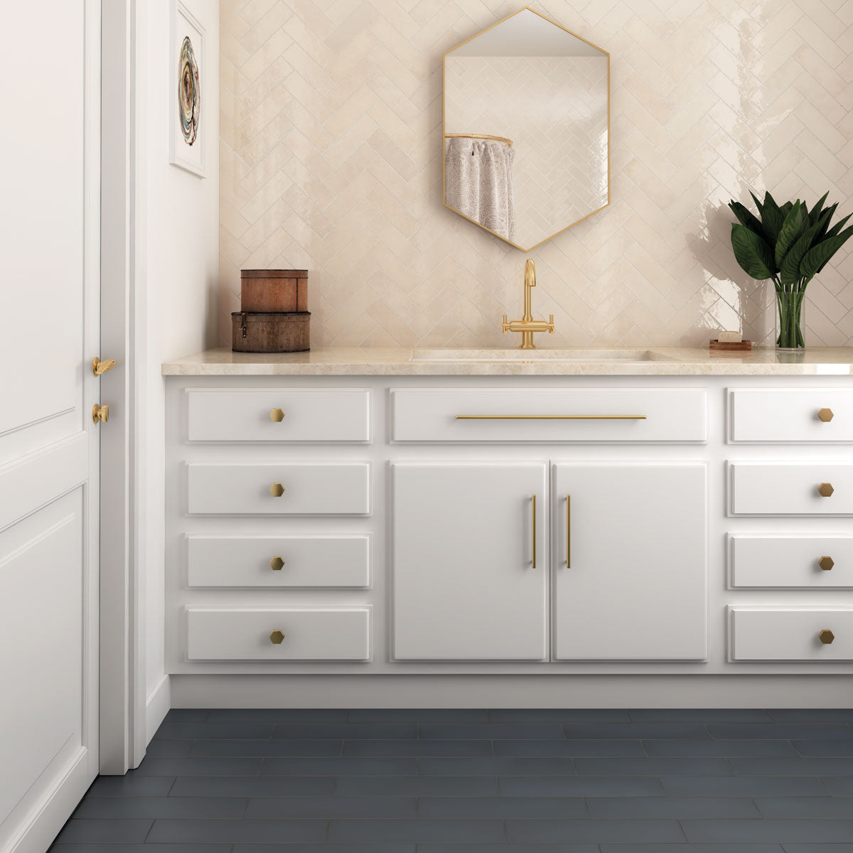 Prøve Vægflise La Riviera Wheat Blank 6,5x20