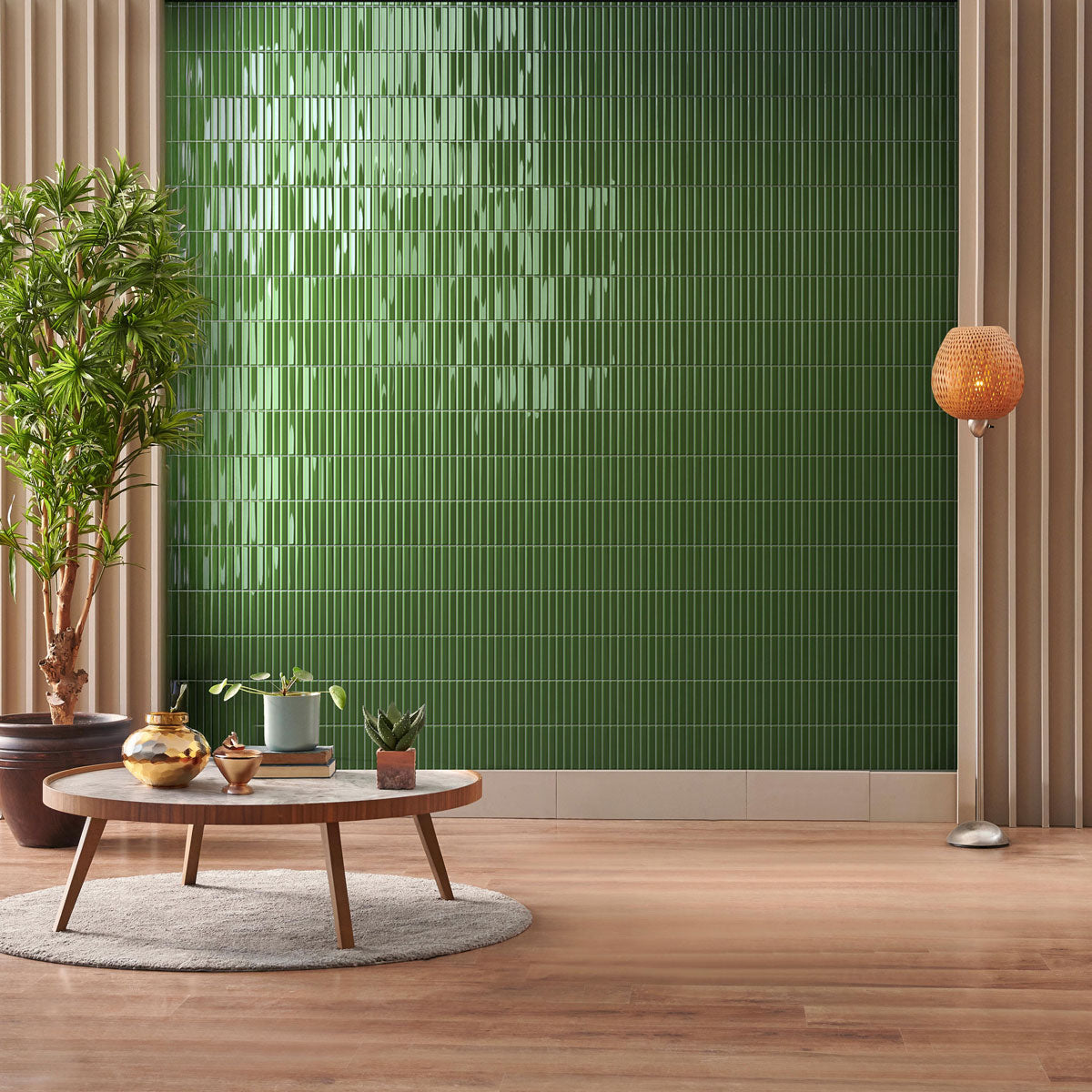 Vægflise Melody Royal Green Blank 20x20