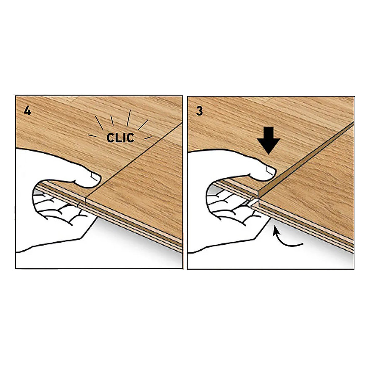 Laminatgulv Oak Brown 8 mm, 1-stav