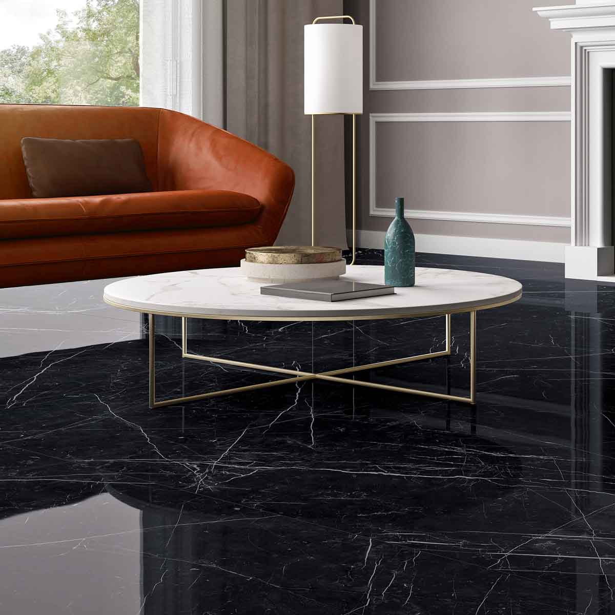 Gulvflis Marquiña Black Marmor Blank 60x60