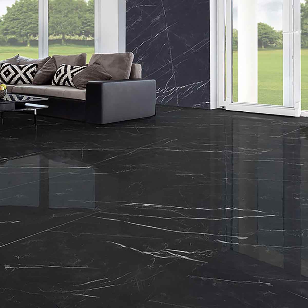 Prøve Klinker Marquiña Black Marmor Blank 60x60