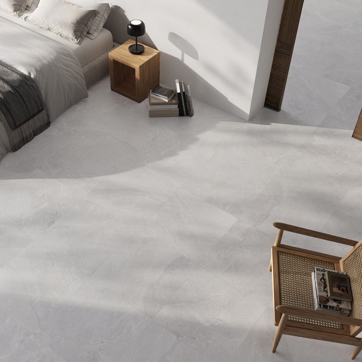 Klinker Moon White Marmor Mat 90x90
