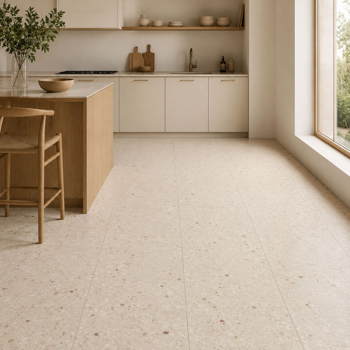 Klinker Oikos Terrazzo Beige Mat 60x120