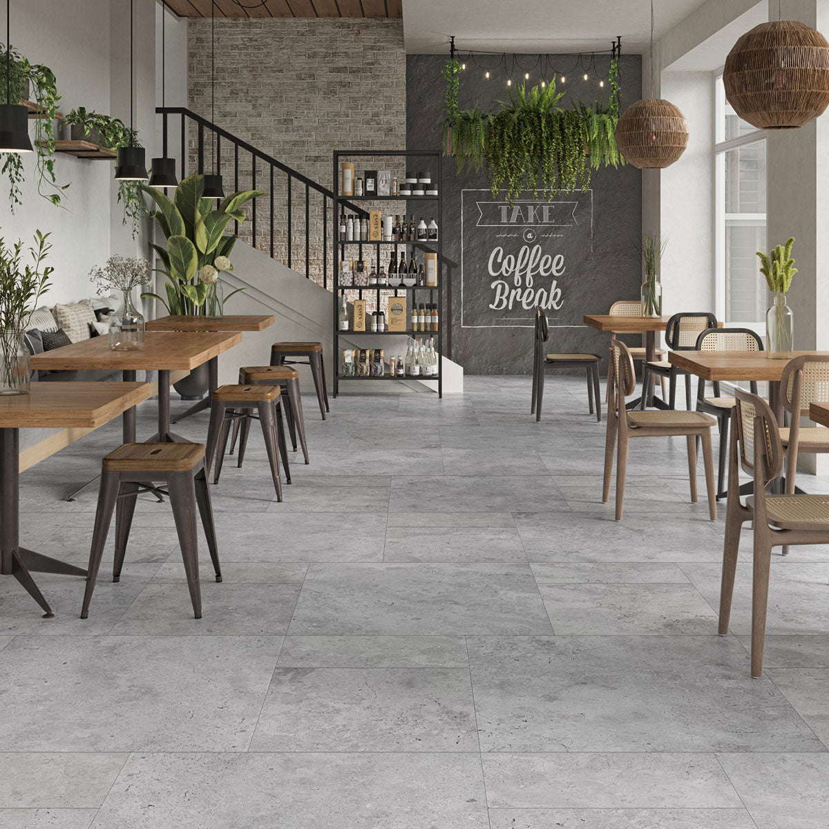 Klinker Petra Grey Marmor Mat 90x90