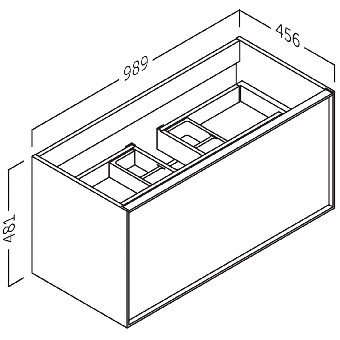 Kommode 100 cm Tenfors Rosendal Hvid Mat