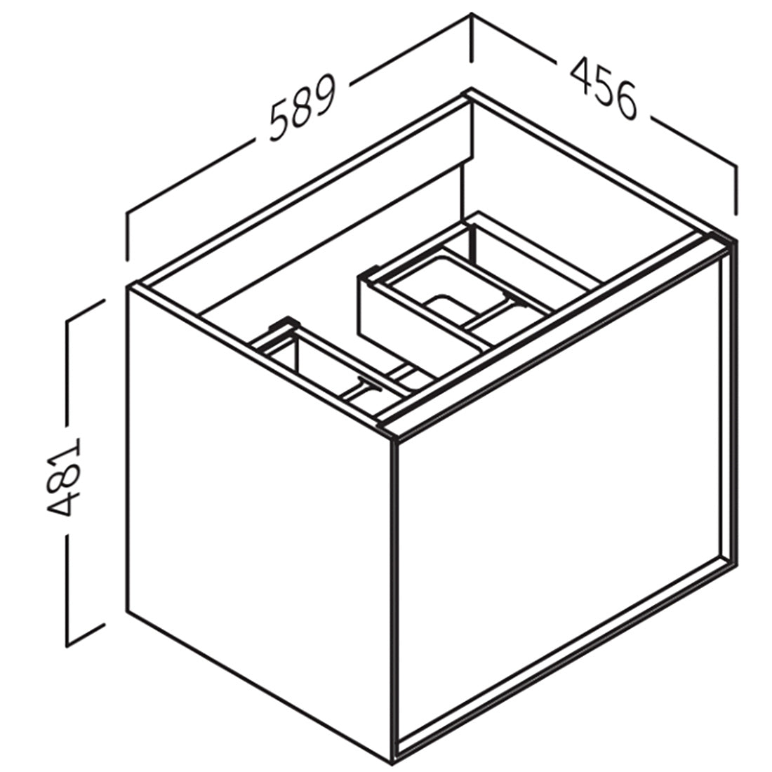 Kommode 60 cm Tenfors Rosendal Eg