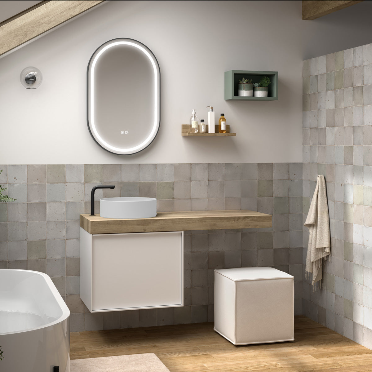 Kommode 60 cm Tenfors Rosendal Hvid Mat