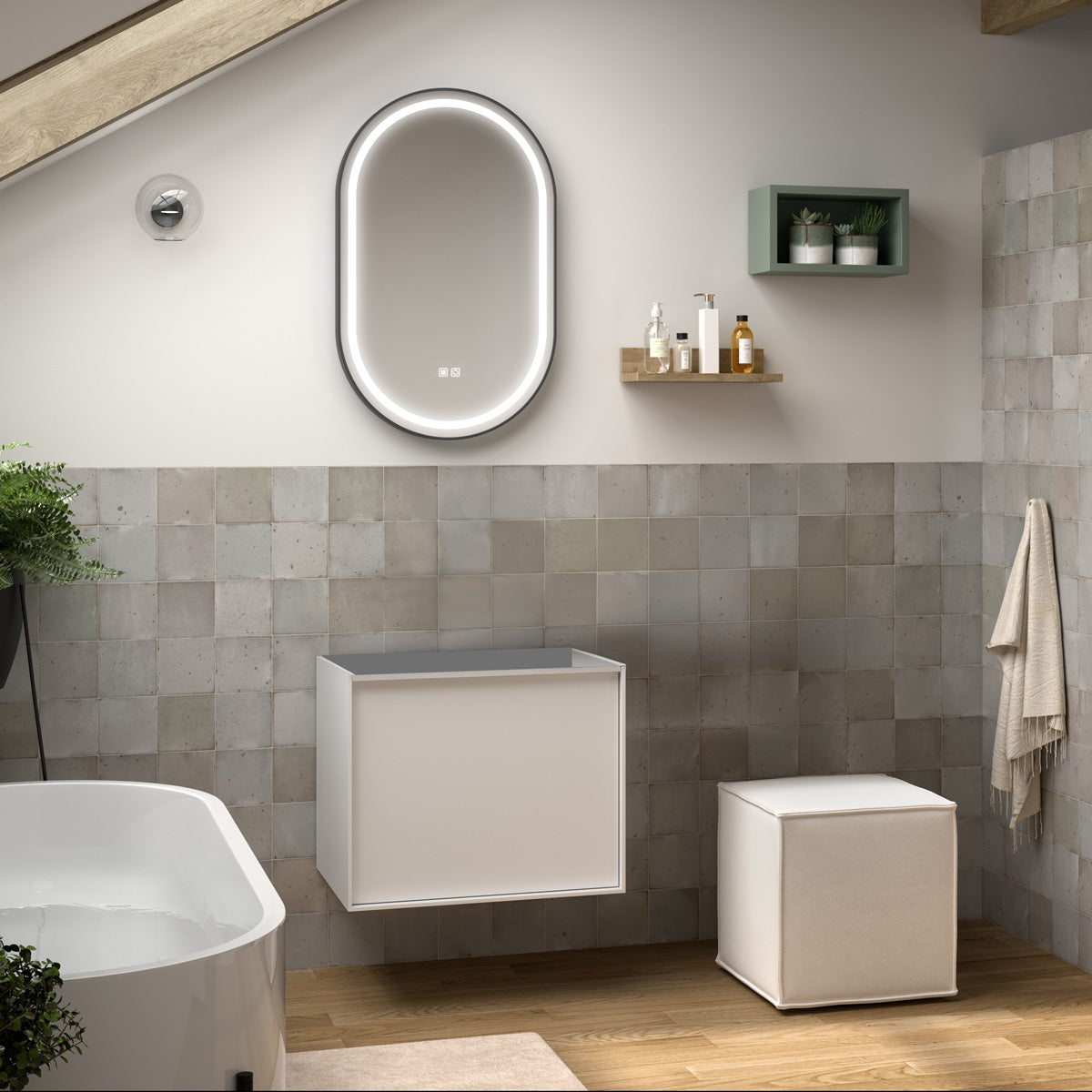 Kommode 60 cm Tenfors Rosendal Hvid Mat