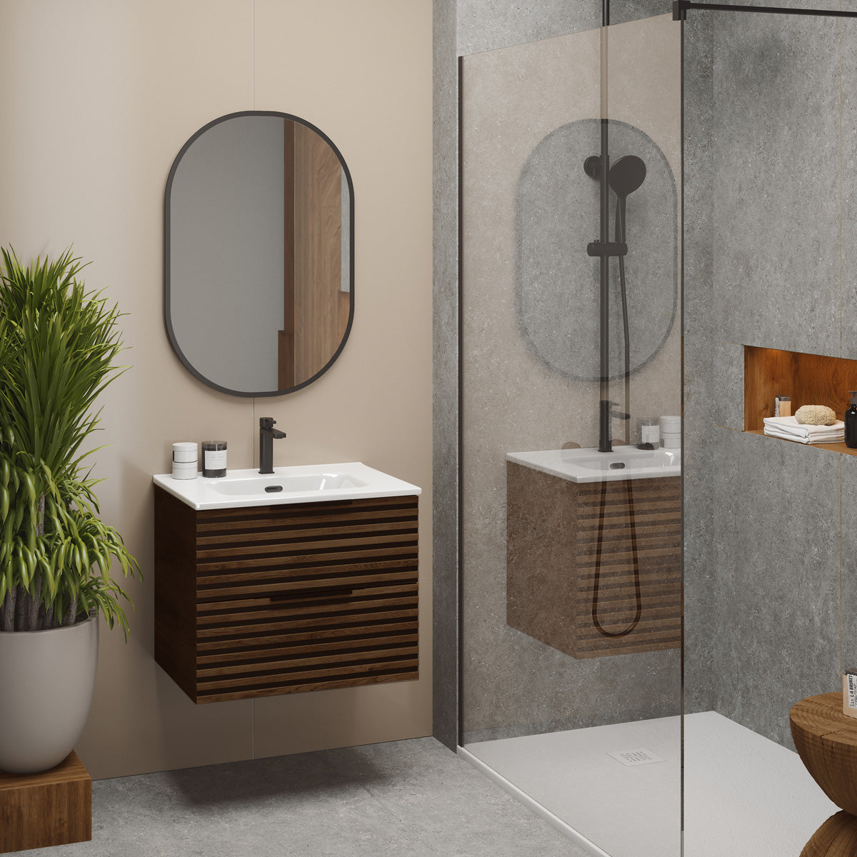 Kommode 60 cm Tenfors Stilja Valnød