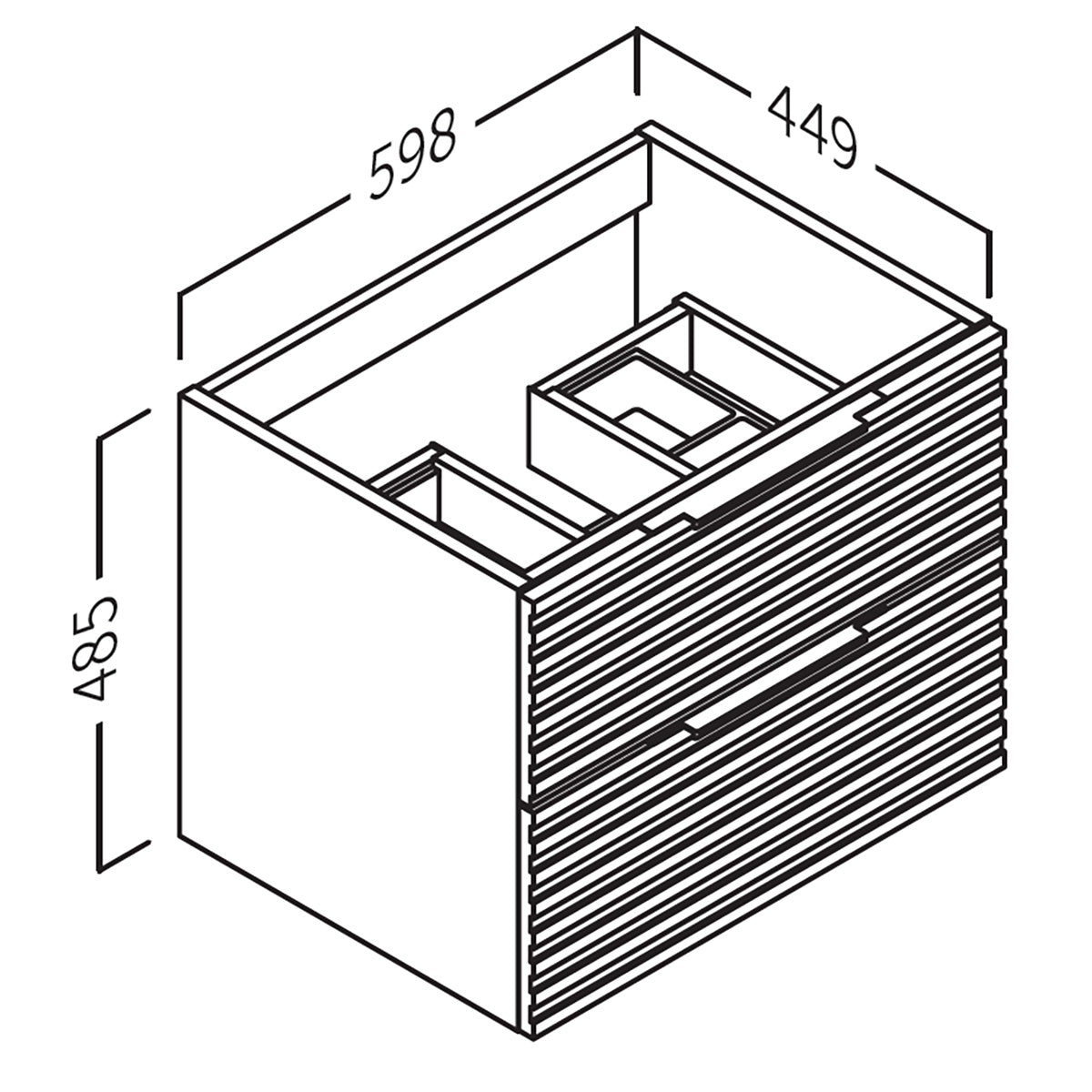 Kommode 60 cm Tenfors Stilja Valnød