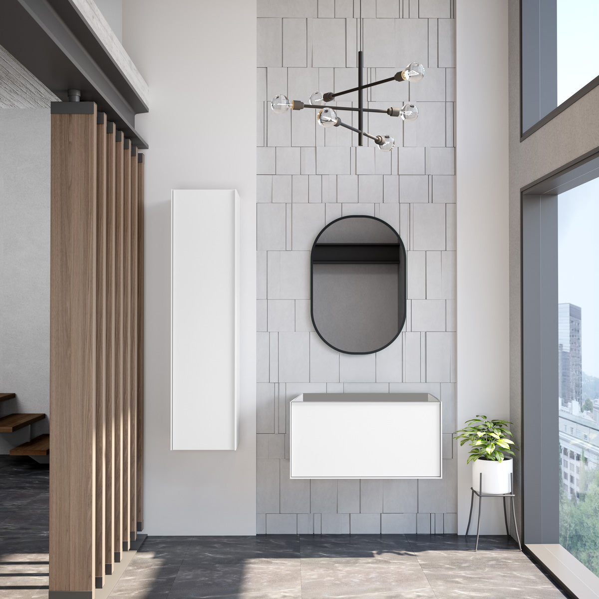 Kommode 80 cm Tenfors Rosendal Hvid Mat