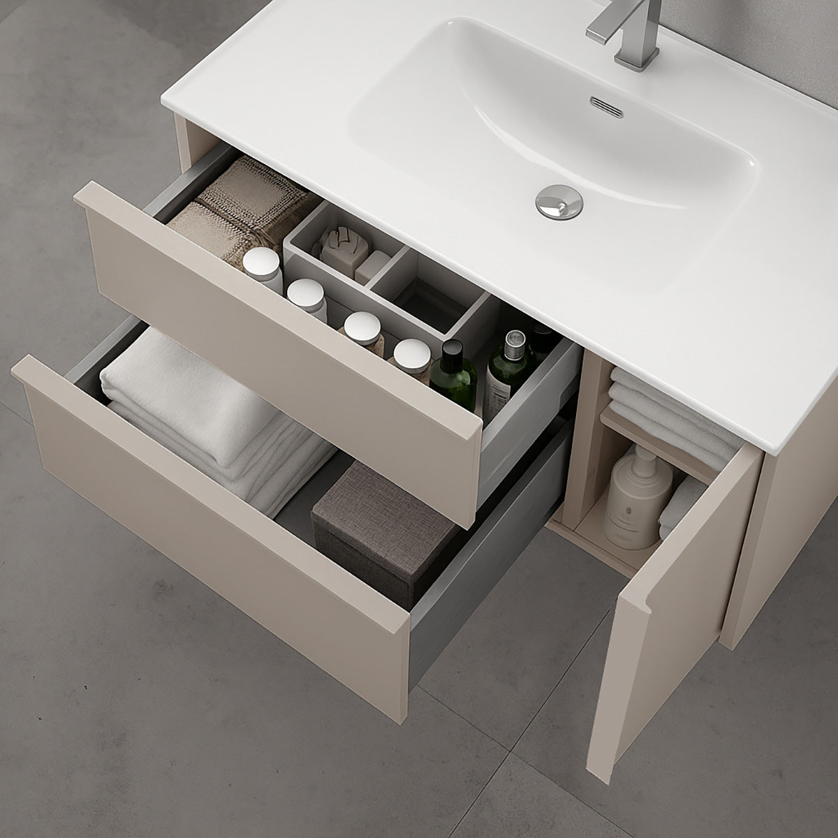 Kommode 100 cm Tenfors Norell Beige Mink