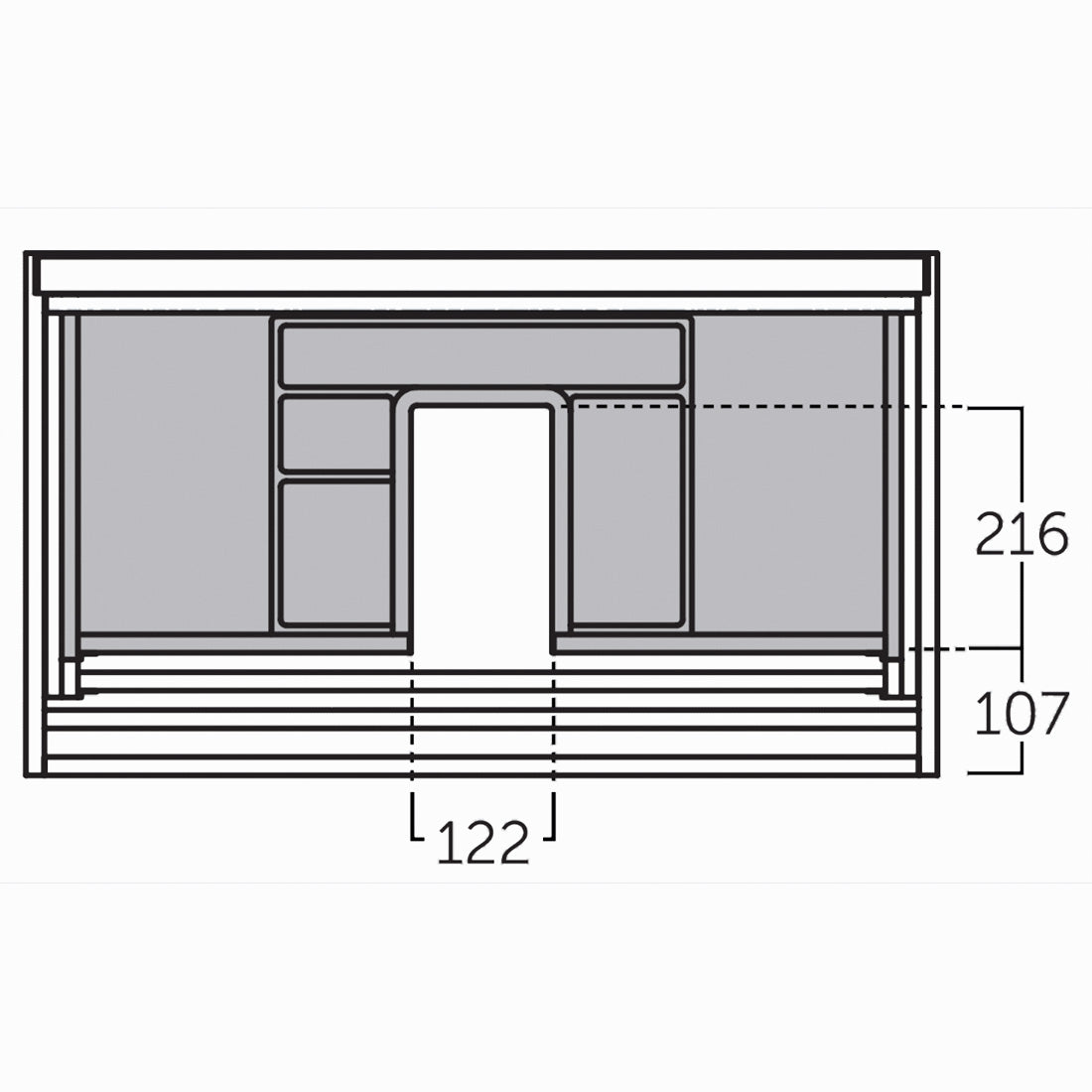 Kommode 100 cm Tenfors Rosendal Hvid Mat