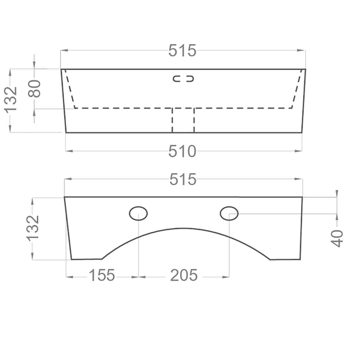 Badeværelsesmøbel Sæt Tenfors Smidig 50 cm Beige Mink