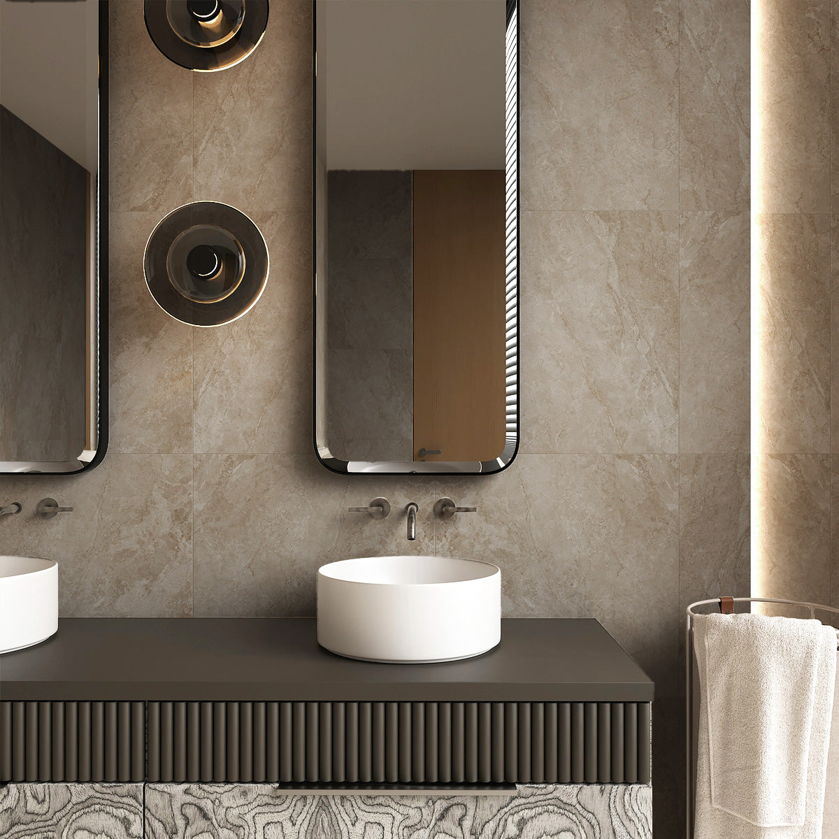 Klinker Marais Beige Marmor Mat 60x60