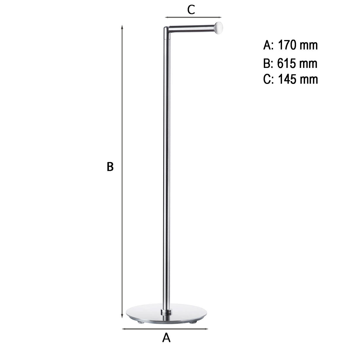 Toilet-/Reservepapirholder Smedbo Outline Rustfri Poleret