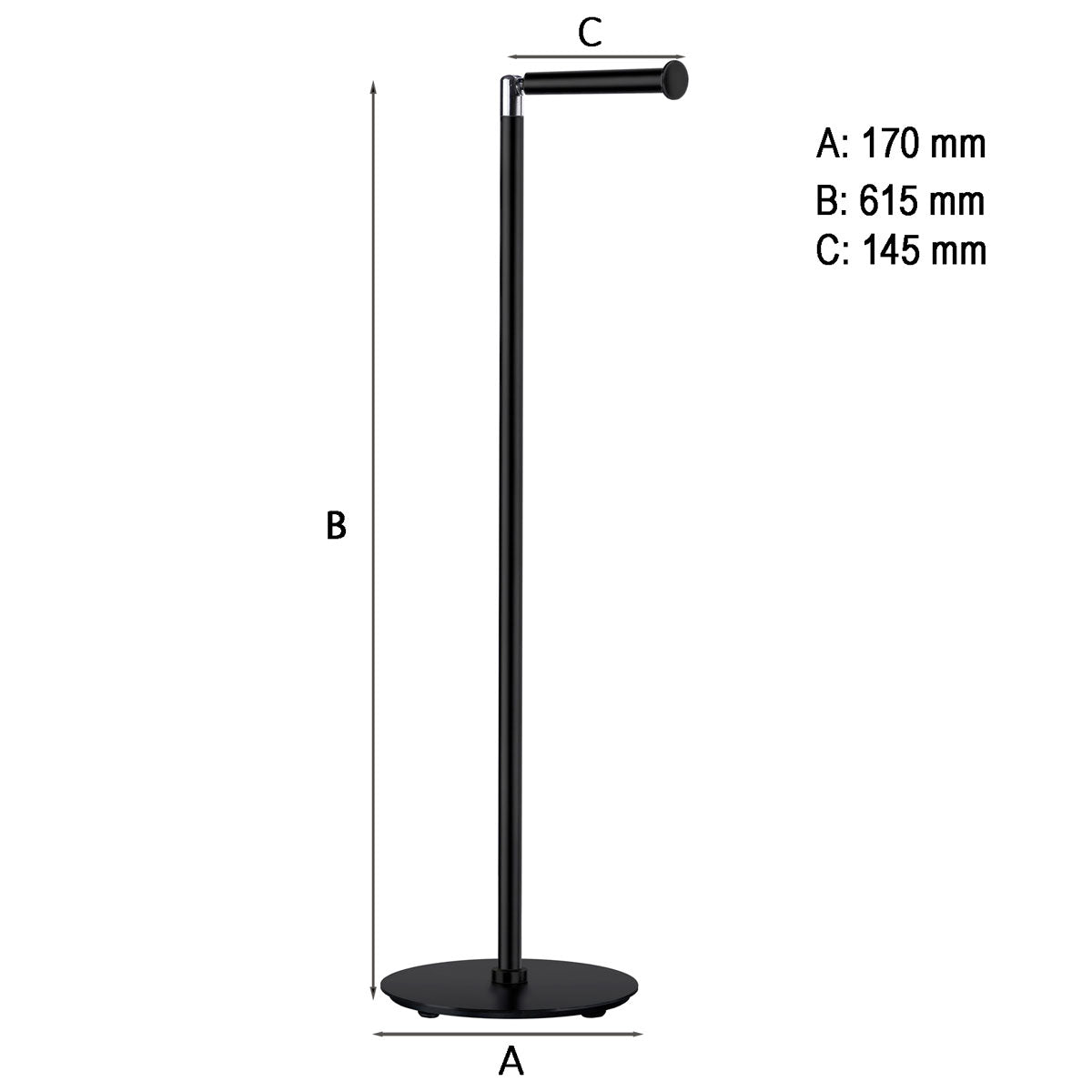 Toilet-/Reservepapirholder Smedbo Outline Sort Mat