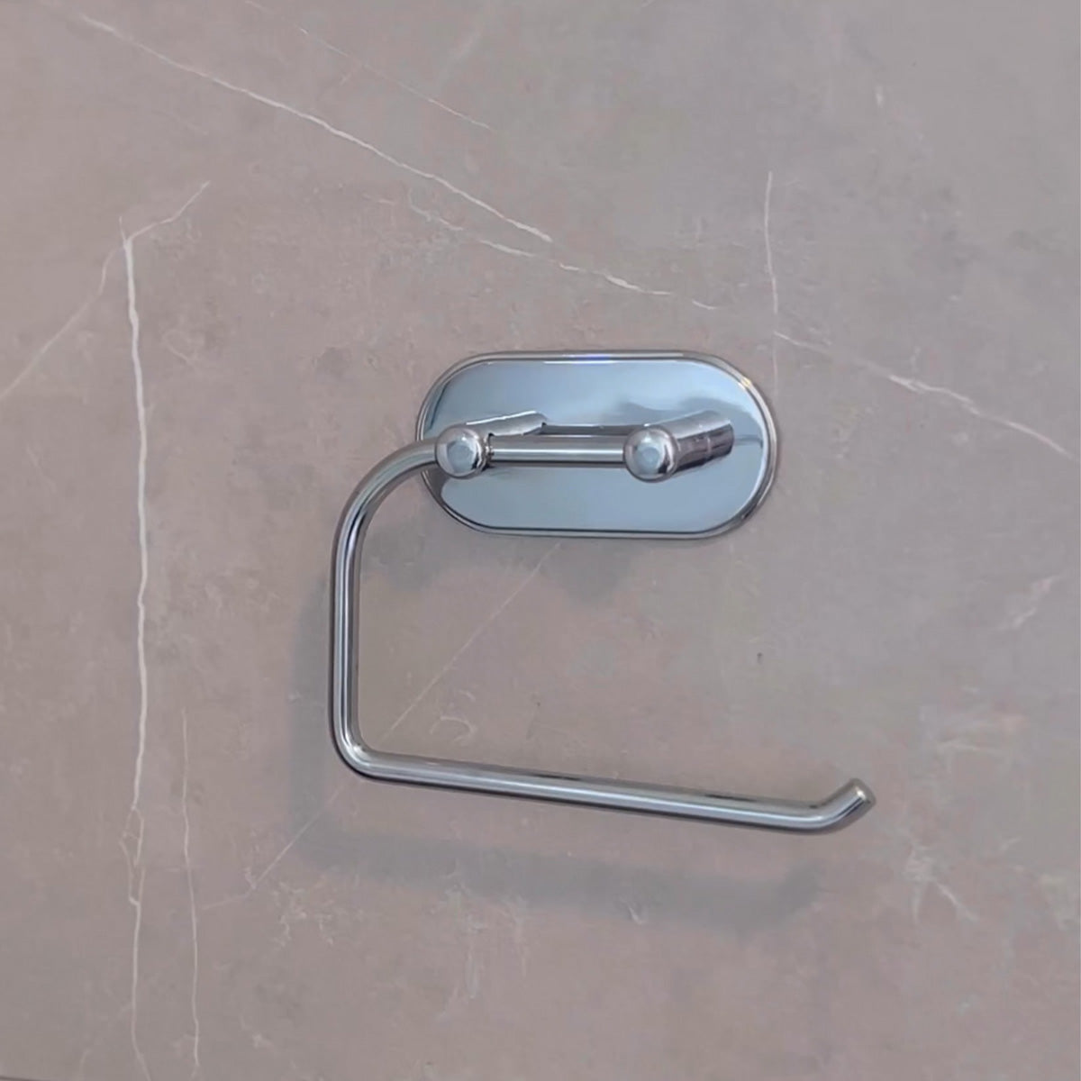 Toiletpapirholder Smedbo Selvklæbende Krom Blank