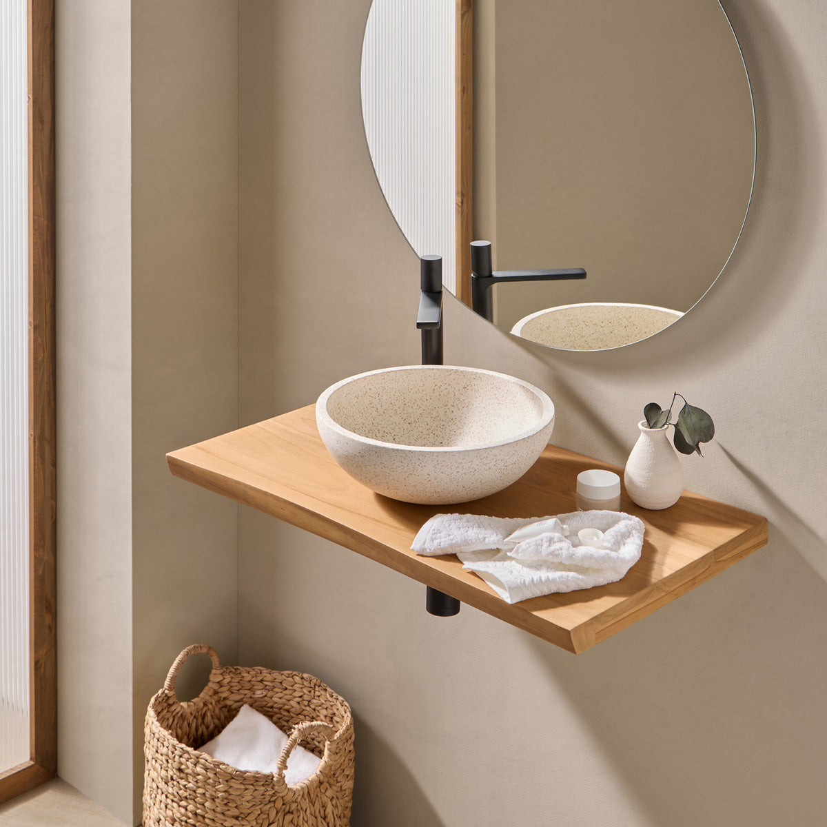 Håndvask Grano Beige 35x35x13 cm