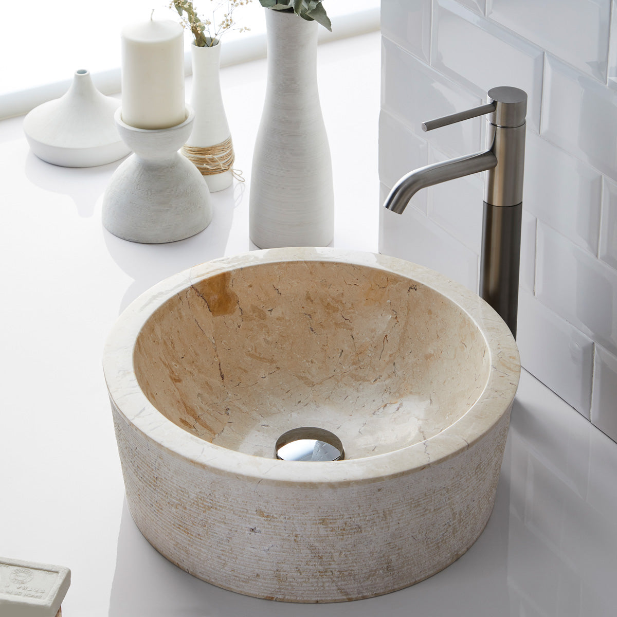 Håndvask Marmor 40x40x15 cm