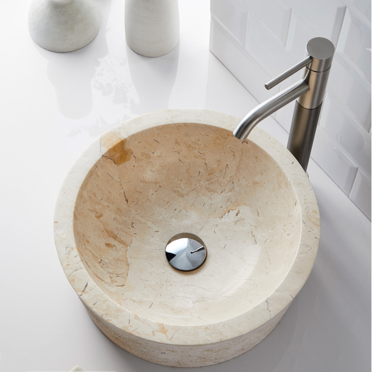 Håndvask Marmor 40x40x15 cm