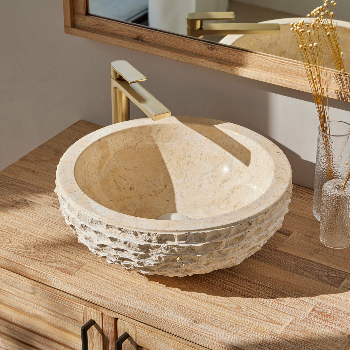 Håndvask Sandsten 40x40x15 cm