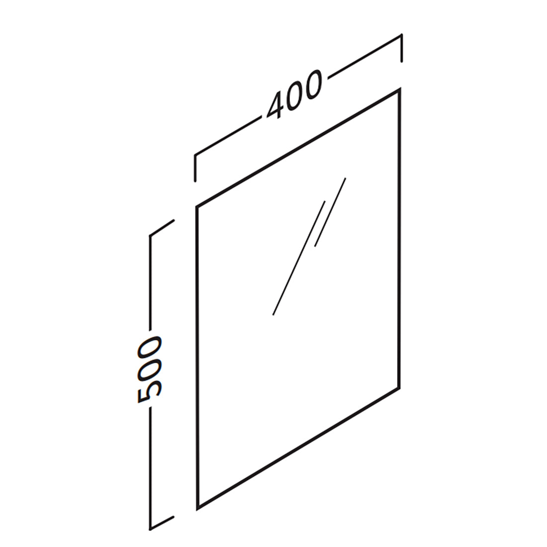 Badeværelsesmøbel Sæt Tenfors Stella 40 cm Hvid mat med spejl