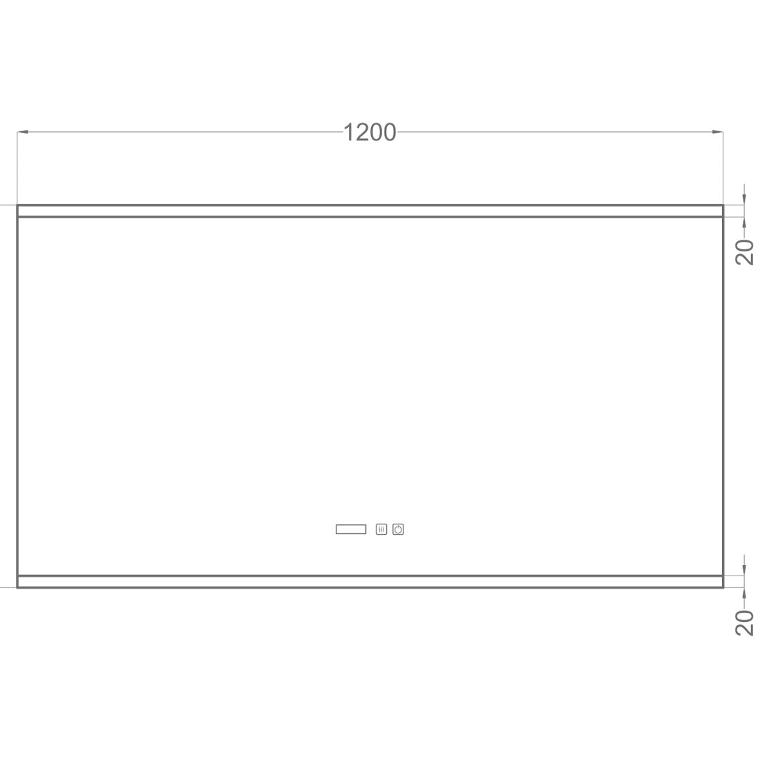 Badeværelsesspejl Dugfri LED med Bluetooth 120x65 cm Tenfors Spoty