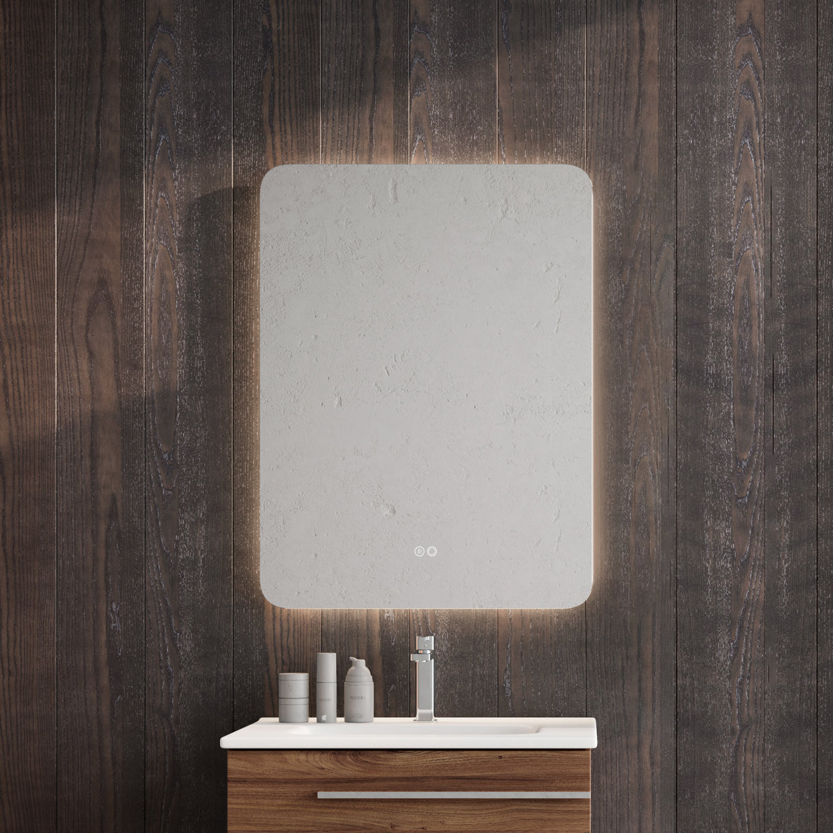 Badeværelsesspejl Dugfri LED 60x80 cm Tenfors Verona