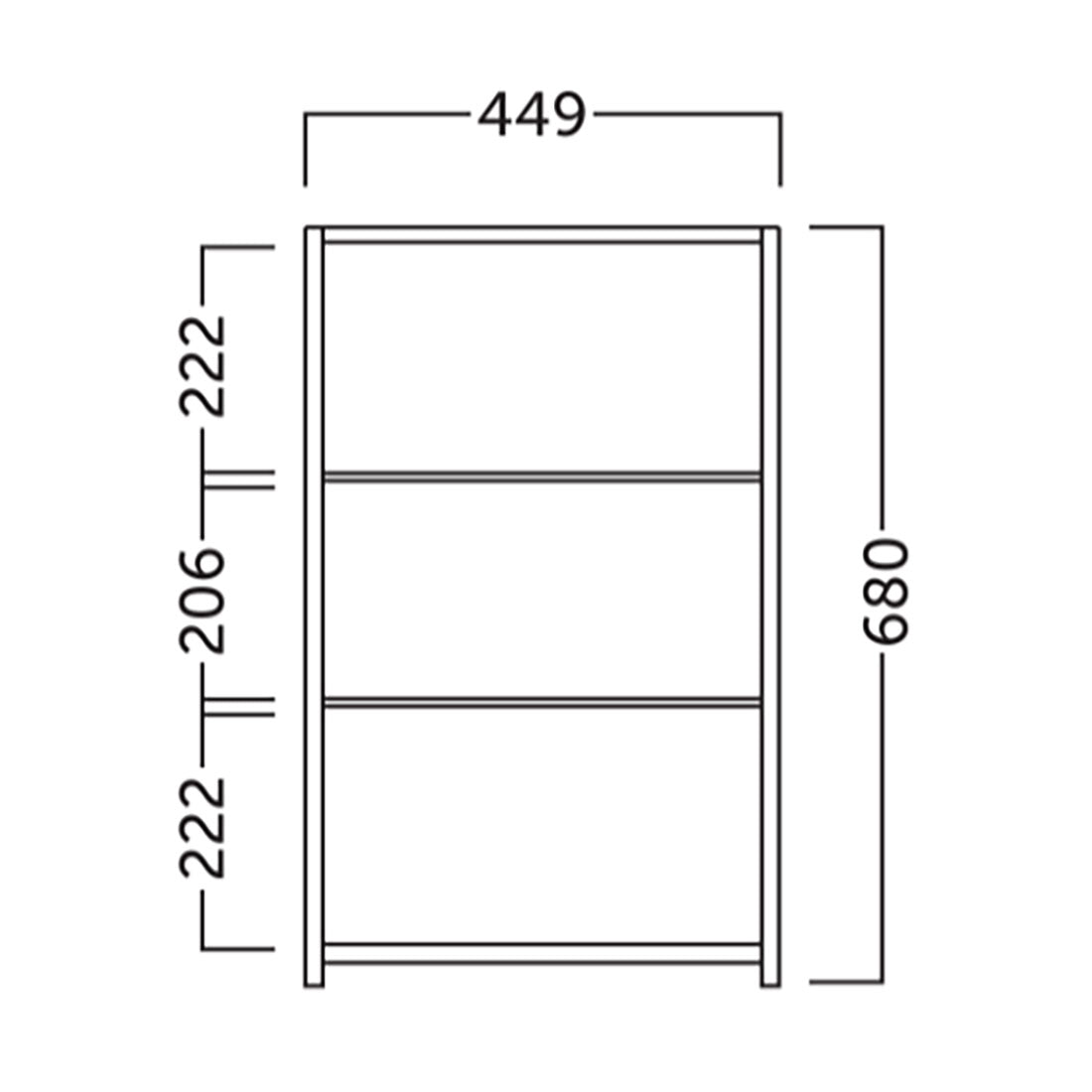 Spejlskab Badeværelse 45x70 cm Tenfors Ellen Grå Mat