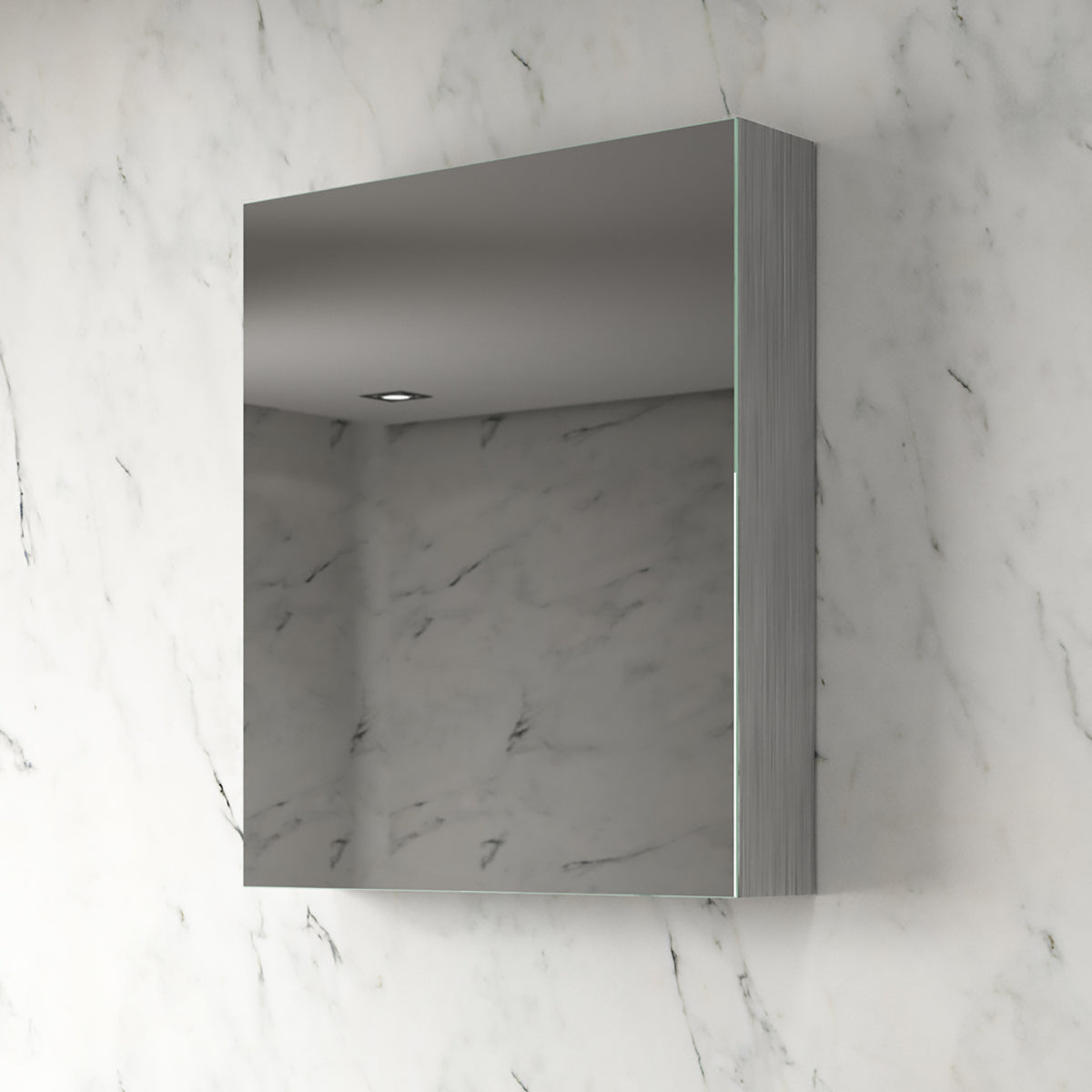 Spejlskap Badeværelse 60x70 cm Tenfors Ellen Grå Mat