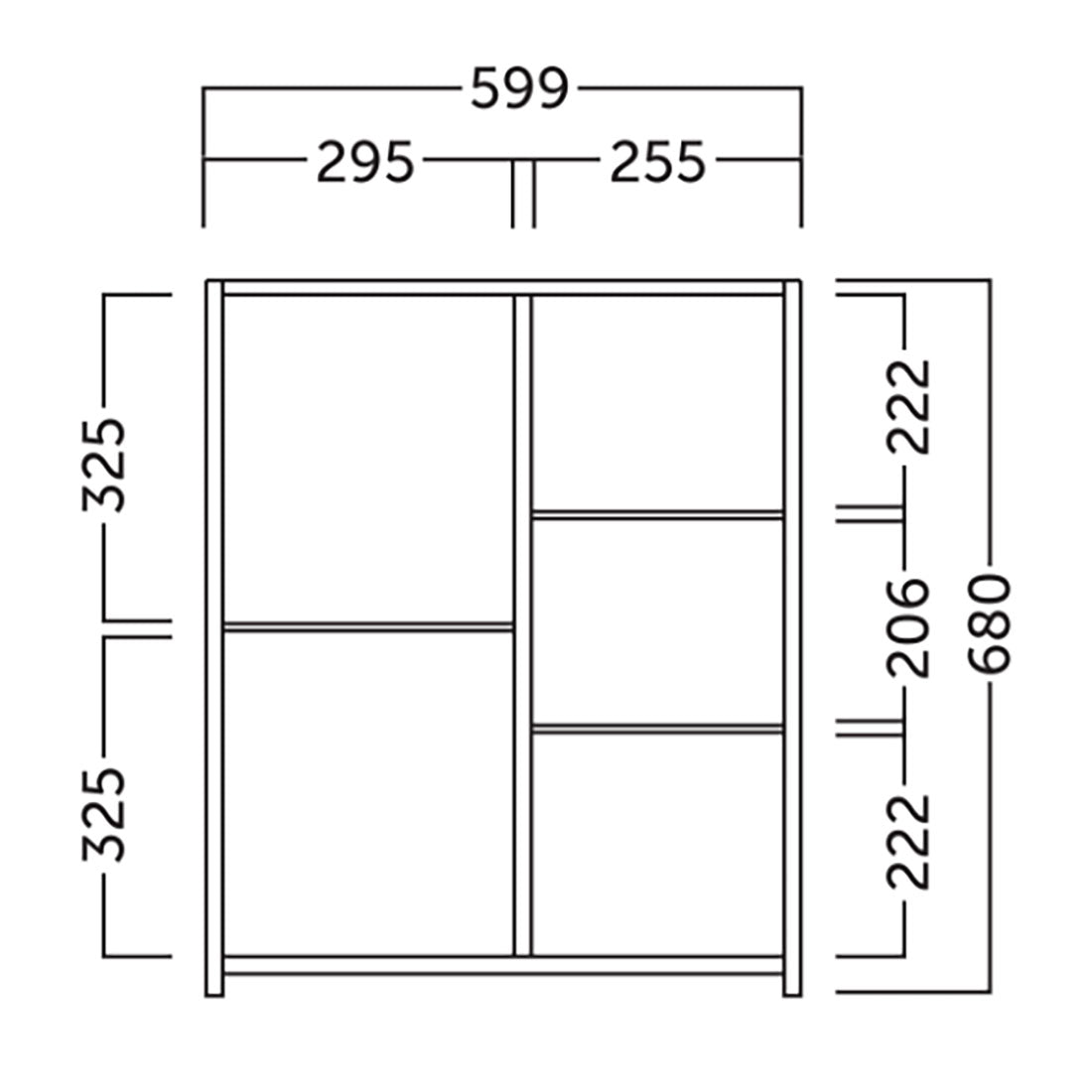 Spejlskap Badeværelse 60x70 cm Tenfors Ellen Grå Mat