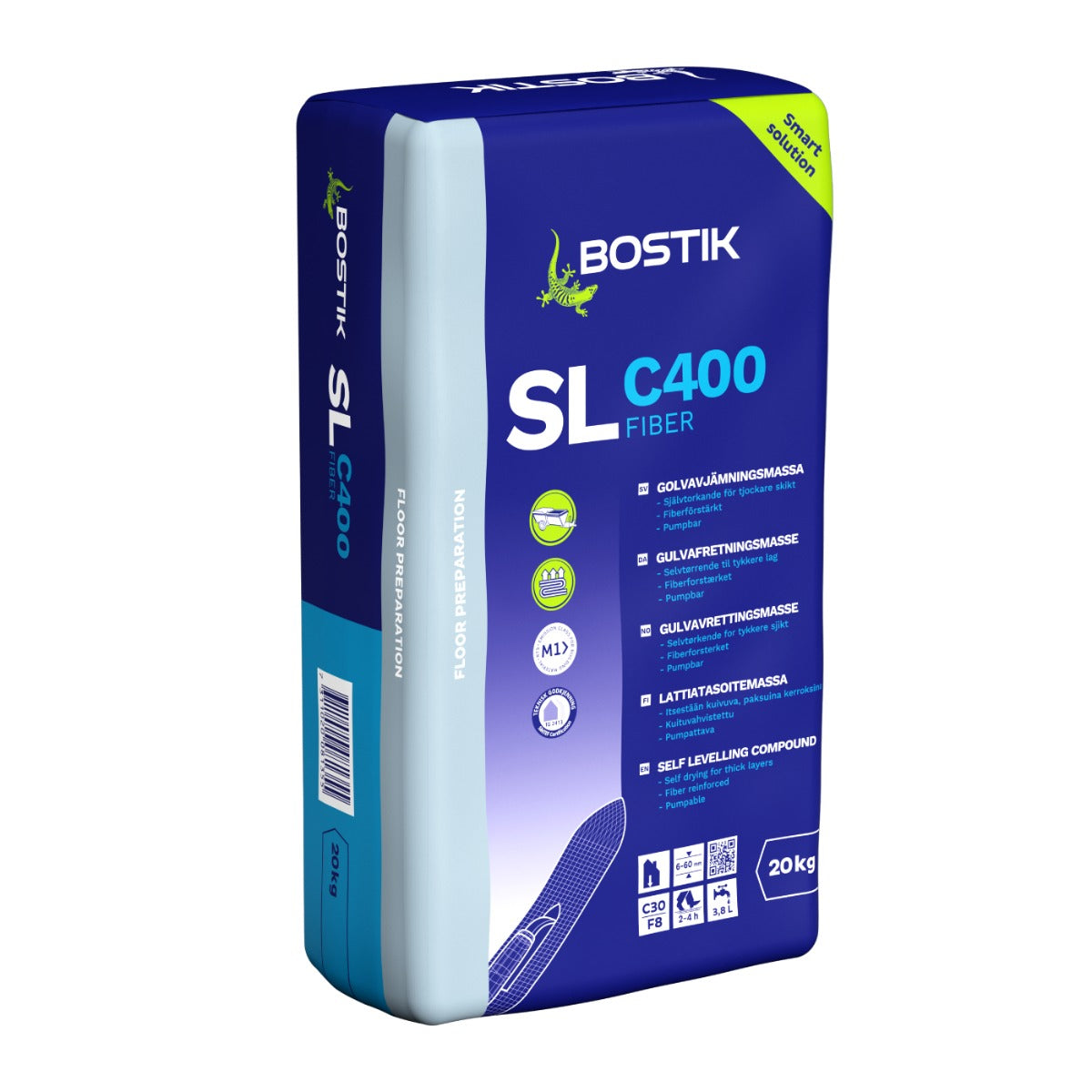Selvnivellerende Spartelmasse Bostik SL C400 Fiber 20kg
