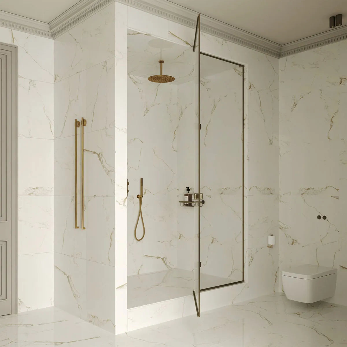 Klinker Carrara Gold Marmor Blank 60x60