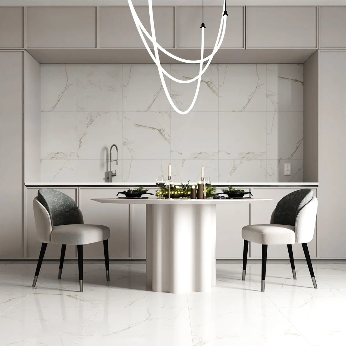 Klinker Carrara Gold Marmor Blank 60x60