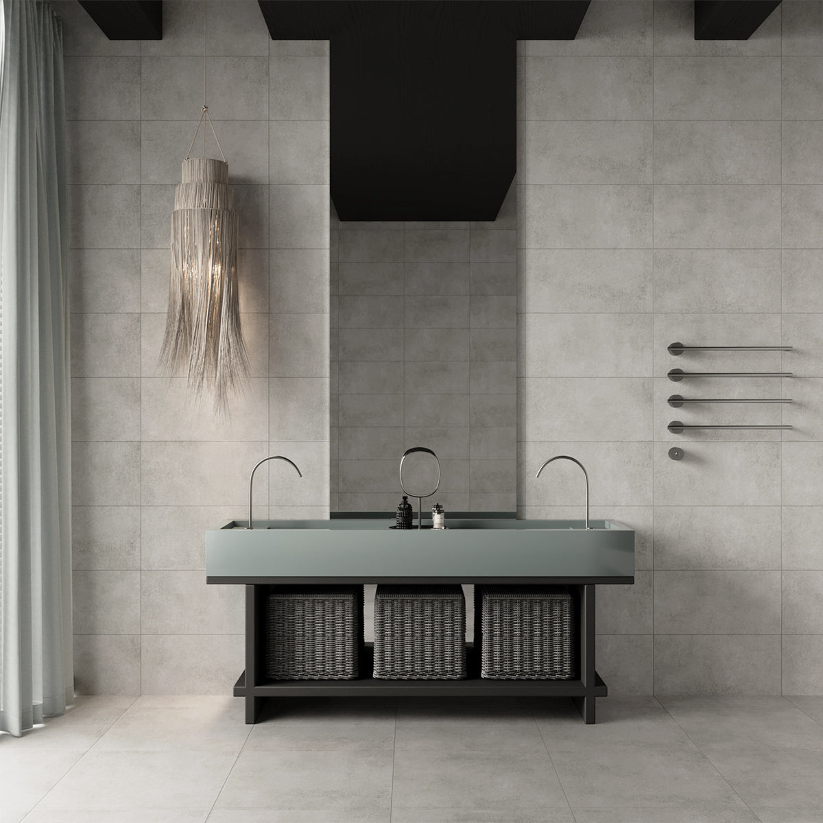 Klinker Concrete Light Grey Mat 30x60