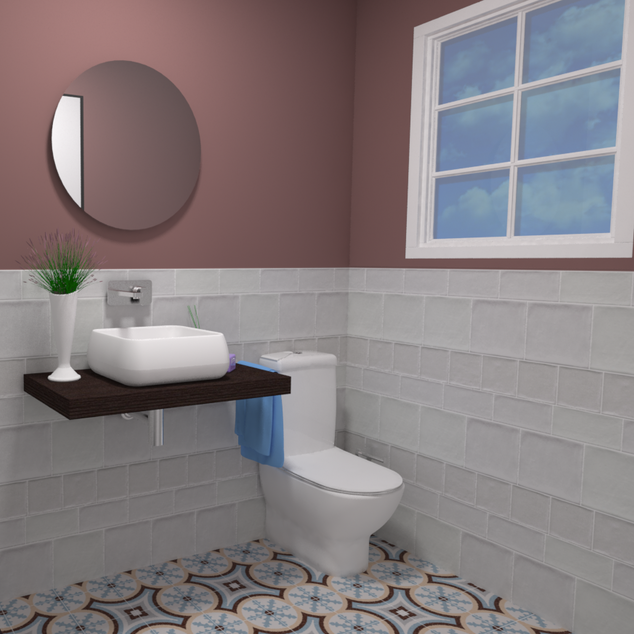 Vægflise Etnia Hvid 20x20