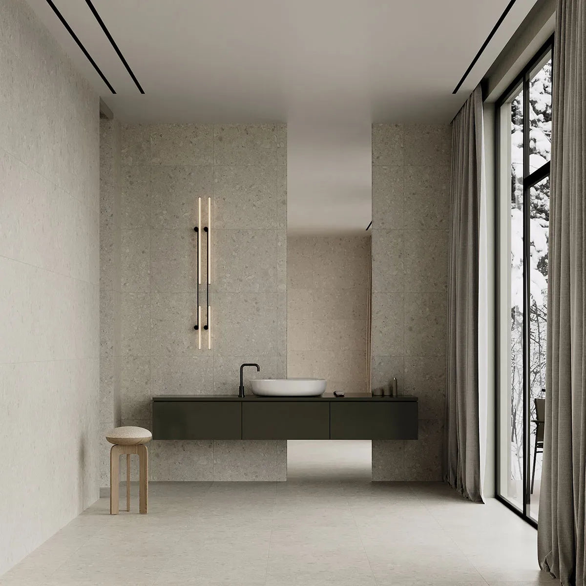 Klinker Flodsten Snow 60x60